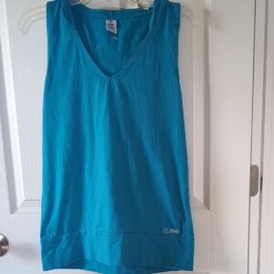 Zumba Fitness Blue Sleeveless Tank Top